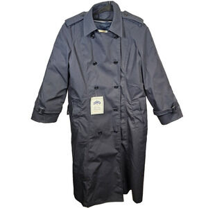 NWT USGI Womens 14S Air Force USAF Blue Coat All Weather Trench w/ Liner DSCP